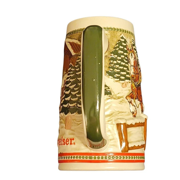 Anheuser-Busch Budweiser Holiday Christmas Clydesdales Limited Edition Stein - Picture 5 of 12